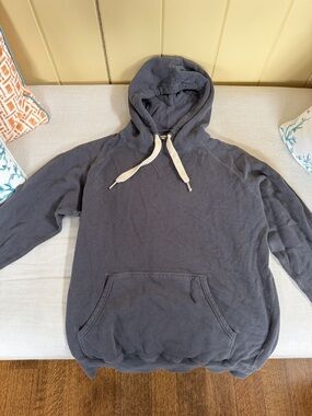 Classic Buck Mason Men's Hooded Pullover Sweatshirt - Slate Gray